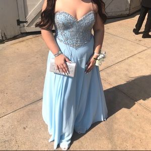 Camille La Vie Prom Dress strapless